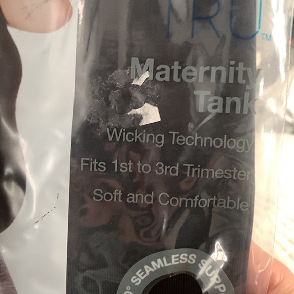 NWT Womens Time And True Black Maternity Tank Top‎ Shirt Size XL 16-18 - Picture 2 of 3
